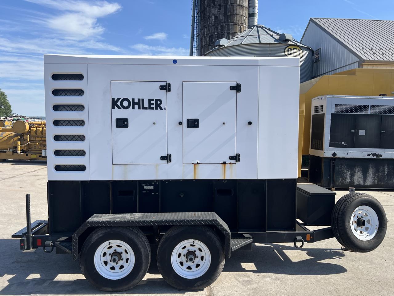 125 KW Kohler #120REOZT4, diesel generator set, 4.5L John Deere engine, 277/480 Volts, 1/3 phase, sound