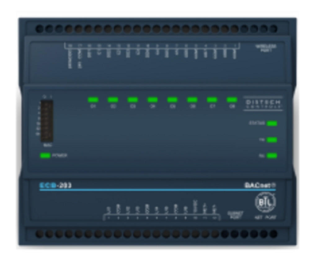 Distech CDIB-203X-00 ECB-203 BACnet Programmable Controller, 6UI 5DO Triac 3UO, NEW