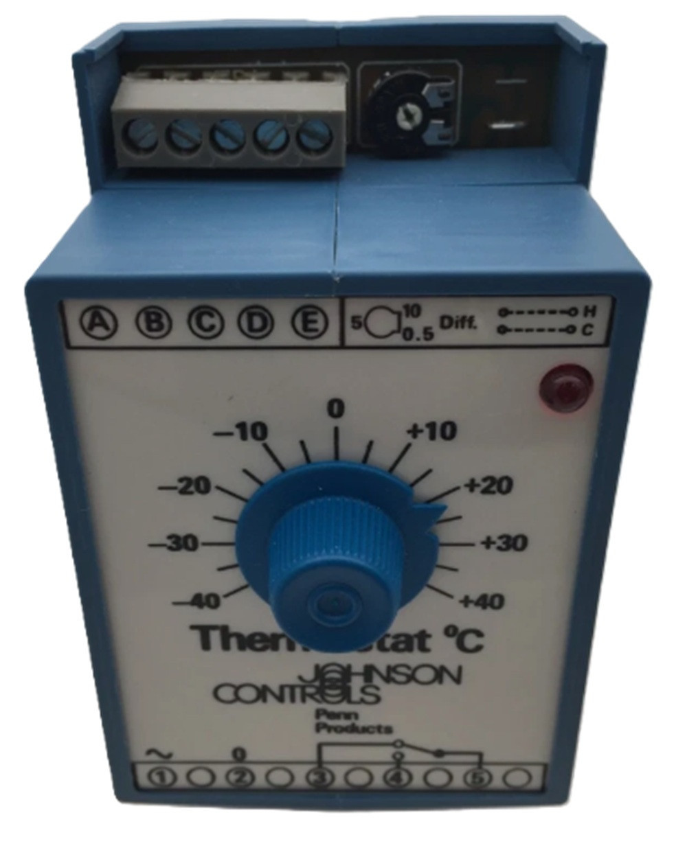 Johnson Controls A27AE-9300 Thermostat, -40 to 40 deg C, Contacts 5-4 Open Low, NEW