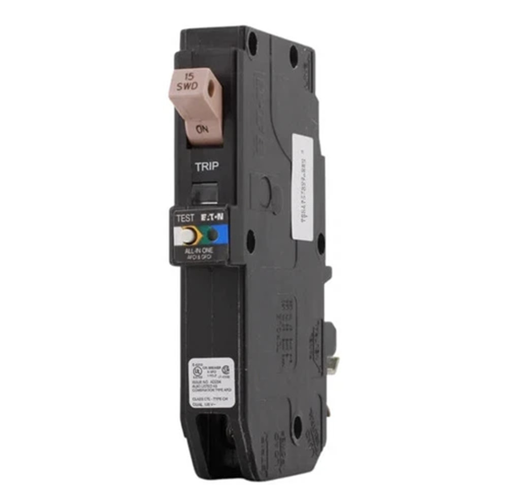 Eaton CHFPAFGF115CS AFCI GFCI Circuit Breaker, Type Cutler-Hammer, 15A, 1-Pole, 120V, NEW