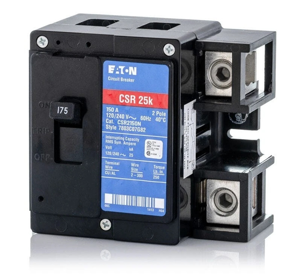 Eaton CSR2150N Circuit Breaker, Type CSR, 150A, 2-Pole, 120/240V, NEW
