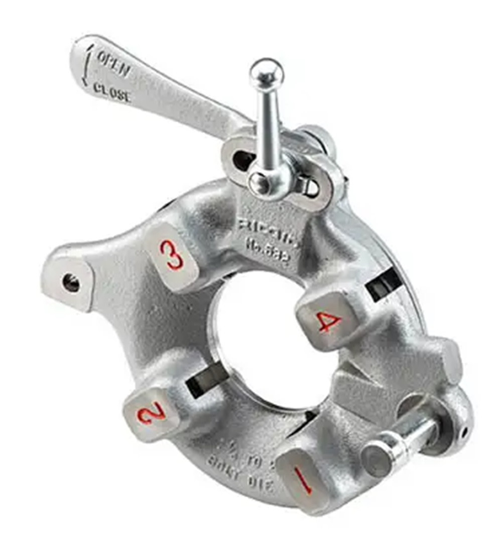 Ridgid 97050 Model 532 Die Head for Pipe Threader, RH/LH 1 1/8"-2", Quick Open, Refurbished