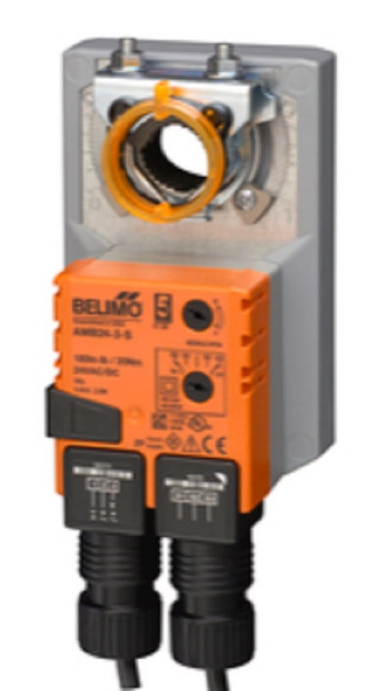 Belimo AMB24-3-S Damper Actuator, 180 in-lb 20 Nm, Non Fail-Safe Floating Point, NEW