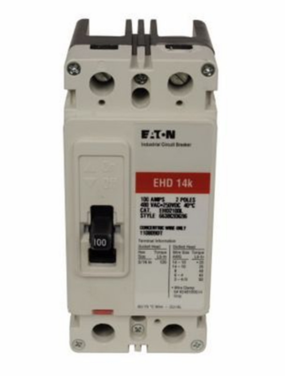Eaton EHD2050 Circuit Breaker, 50A, 2-Pole, F-Frame, NEW