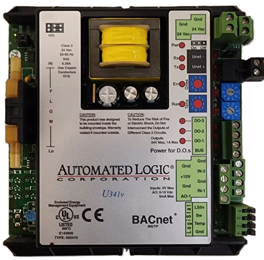 Automated Logic U341V U-Line Module, VAV Terminal Box Control, Refurbished