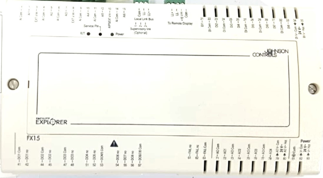Johnson Controls LP-FX15D10-000C FX15 Controller, 4 Relays, 5 Triacs, Refurbished