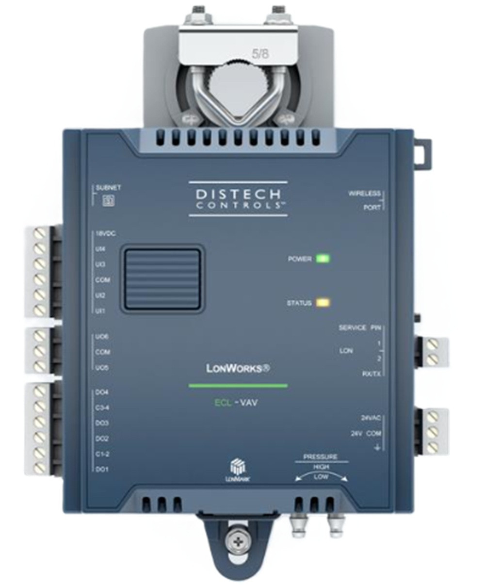 Distech CDIL-VAXX-00 ECL-VAV 12-Point LonMark Single Duct VAV/VVT Controller, Refurbished