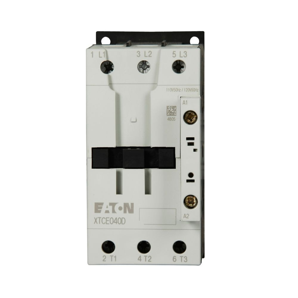 Eaton XTCE040D00TD Contactor, 40A, 24-27 Vdc, 0NO-0NC, 40A, Frame D, 55 mm, NEW