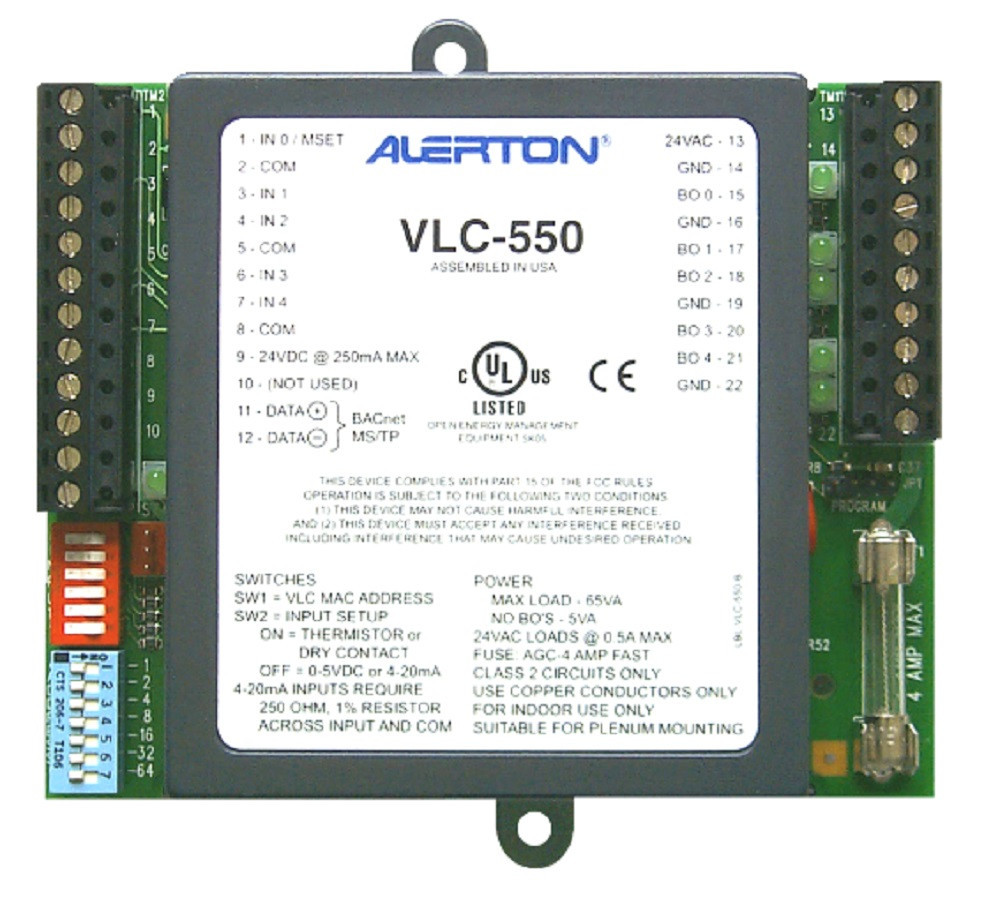 Alerton Honeywell VLC-550 PLC Programmable Logic Controller for HVAC Equipment, NEW