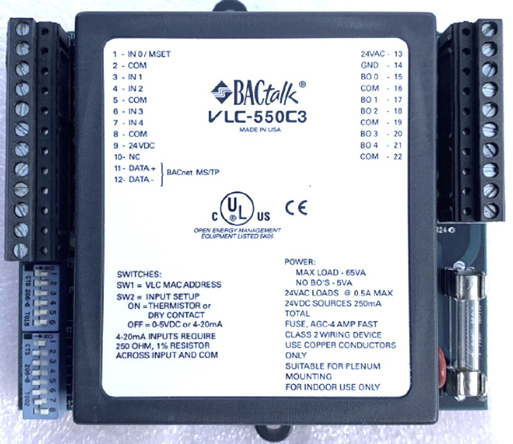 Alerton VLC-550C3 BACtalk BACnet-Compliant Field Programmable Controller, NEW