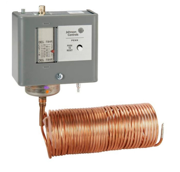 Johnson Controls A40EA-3C Temperature Actuated Pneumatic Switch, 35 to 80 Deg F, NEW