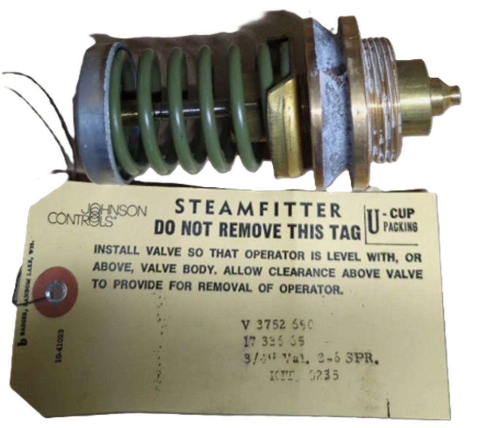 Johnson Controls V-3752-690 Inner Valve and Spring, NEW