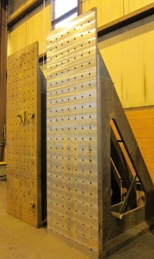 138" x 46" x 72" Angle Plates, 72" FB, drilled & tapped, #27203, (2 available)