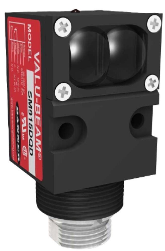 Banner Engineering SMA915DQD 25882 Self Contained Diffuse Sensor, 760mm, NEW
