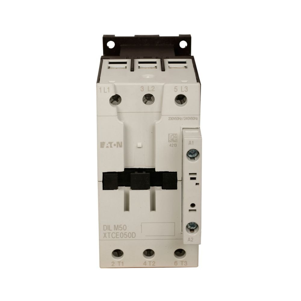 Eaton XTCE050DS1A IEC Contactor, 50A, Side-mounted, 110 Vac 50 Hz, 120 Vac, NEW