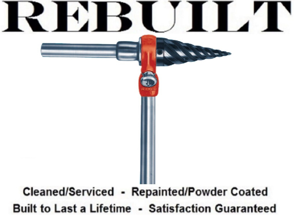 Ridgid 34955 Model 2-S Spiral Pipe Threading Reamer, 1/4 - 2 Inch Pipe Capacity, Refurbished