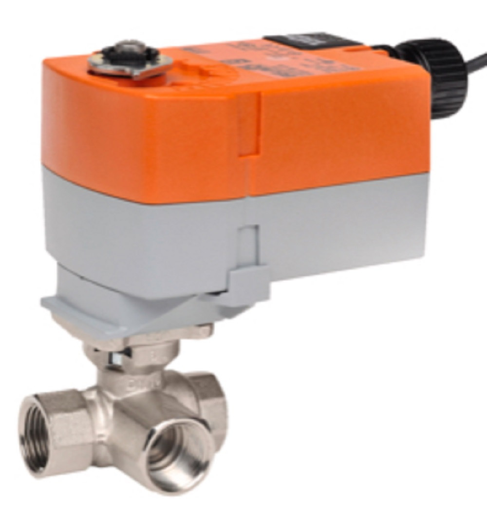 Belimo B312B/TFRB120 Characterized Control Valve (CCV), 1/2", 3-Way, Cv 3, NEW
