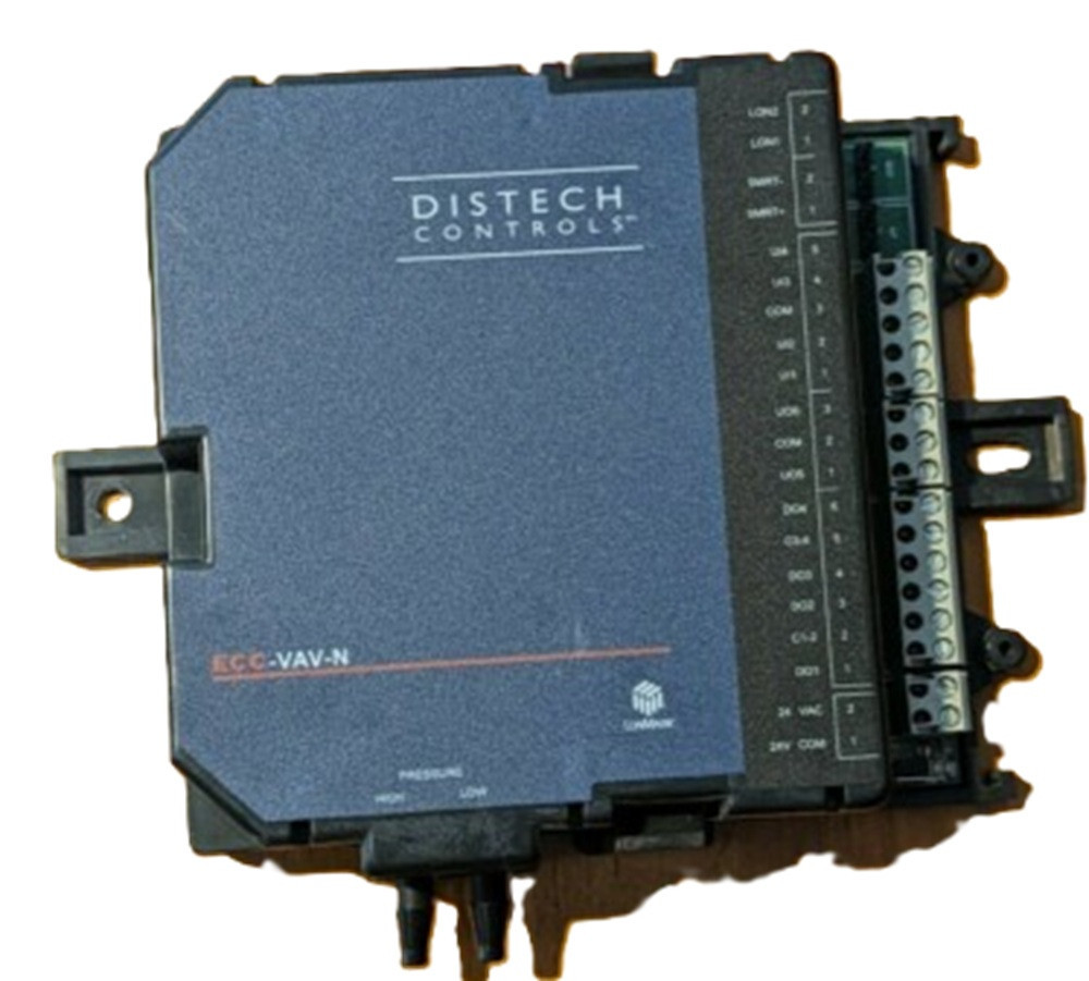 Distech ECC-VAV-N 10-Point Single Duct VAV Configurable Controller, Refurbished
