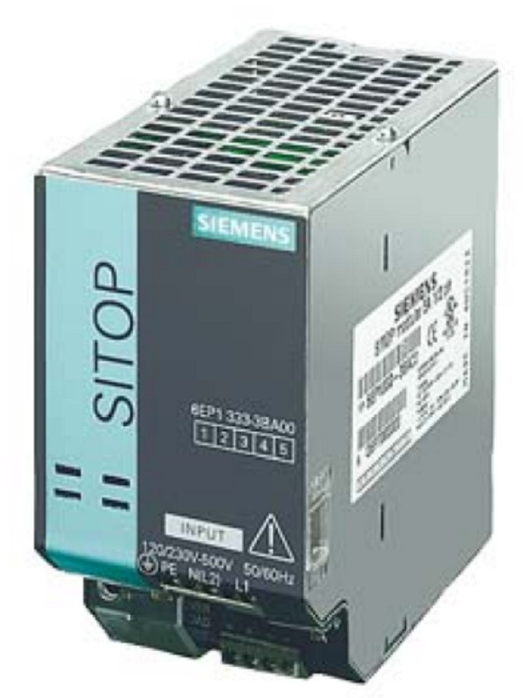 Siemens 6EP1333-3BA00 SITOP PSU200M AC/DC DIN Rail Mount Power Supply, Refurbished