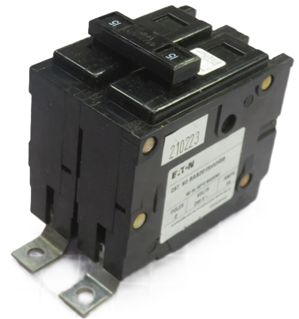 Eaton BAB2015HVH08 Circuit Breaker, Type BAB, 15A, 2-Pole, 240V, NEW