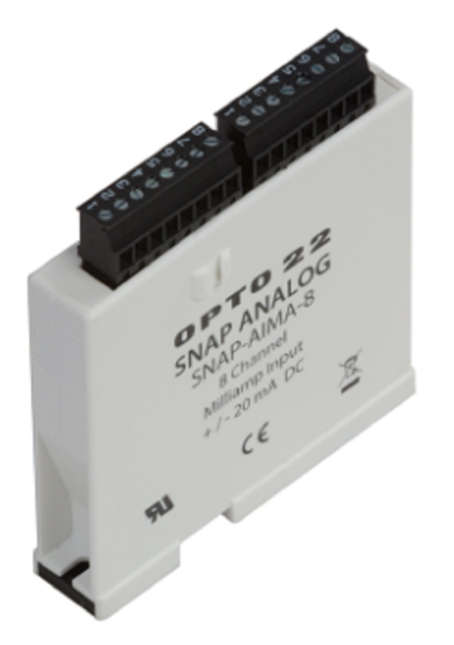 Opto 22 SNAP-AIMA-8 SNAP 8-Ch -20mA to /20mA Analog Current Input Module, Refurbished