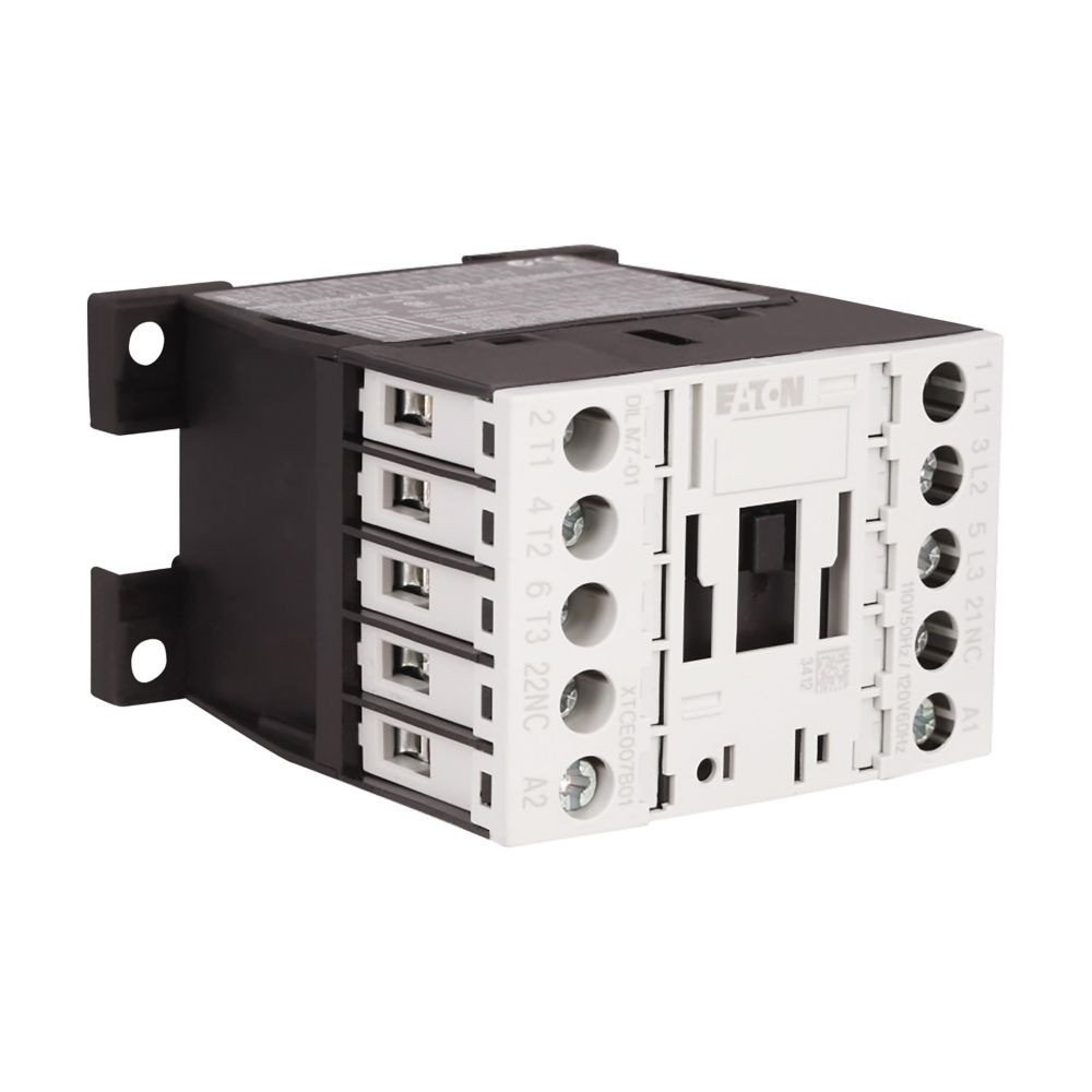 Eaton XTCE025C01A IEC Contactor, 25A, 110 Vac 50 Hz, 120 Vac 60 Hz, 1NC, 25A, NEW