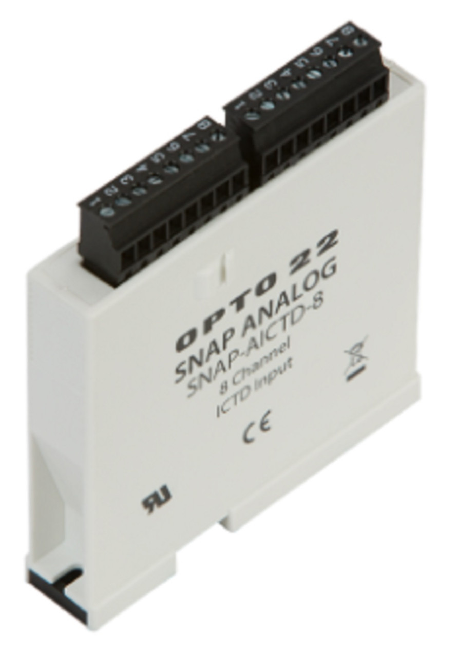 Opto 22 SNAP-AICTD-8 SNAP 8-Ch Analog Temperature Input Module - ICTD, Refurbished