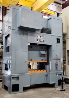 400 Ton, CMC /Bliss #SE1, SSSC, 10" stroke, 32" Shut Height, 20-40 SPM, new Control, recond' d, under power