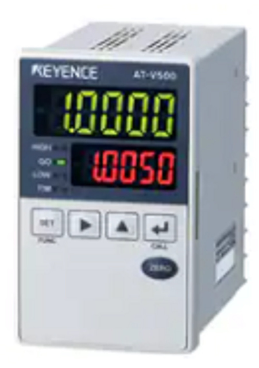 Keyence AT-V501H High Accuracy Digital Display Displacement Sensor, Amplifier, Refurbished