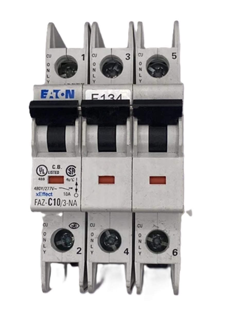 Moeller Eaton FAZ-C10/3-NA 102247 Miniature Circuit Breaker, 10A, 3-Pole, NEW