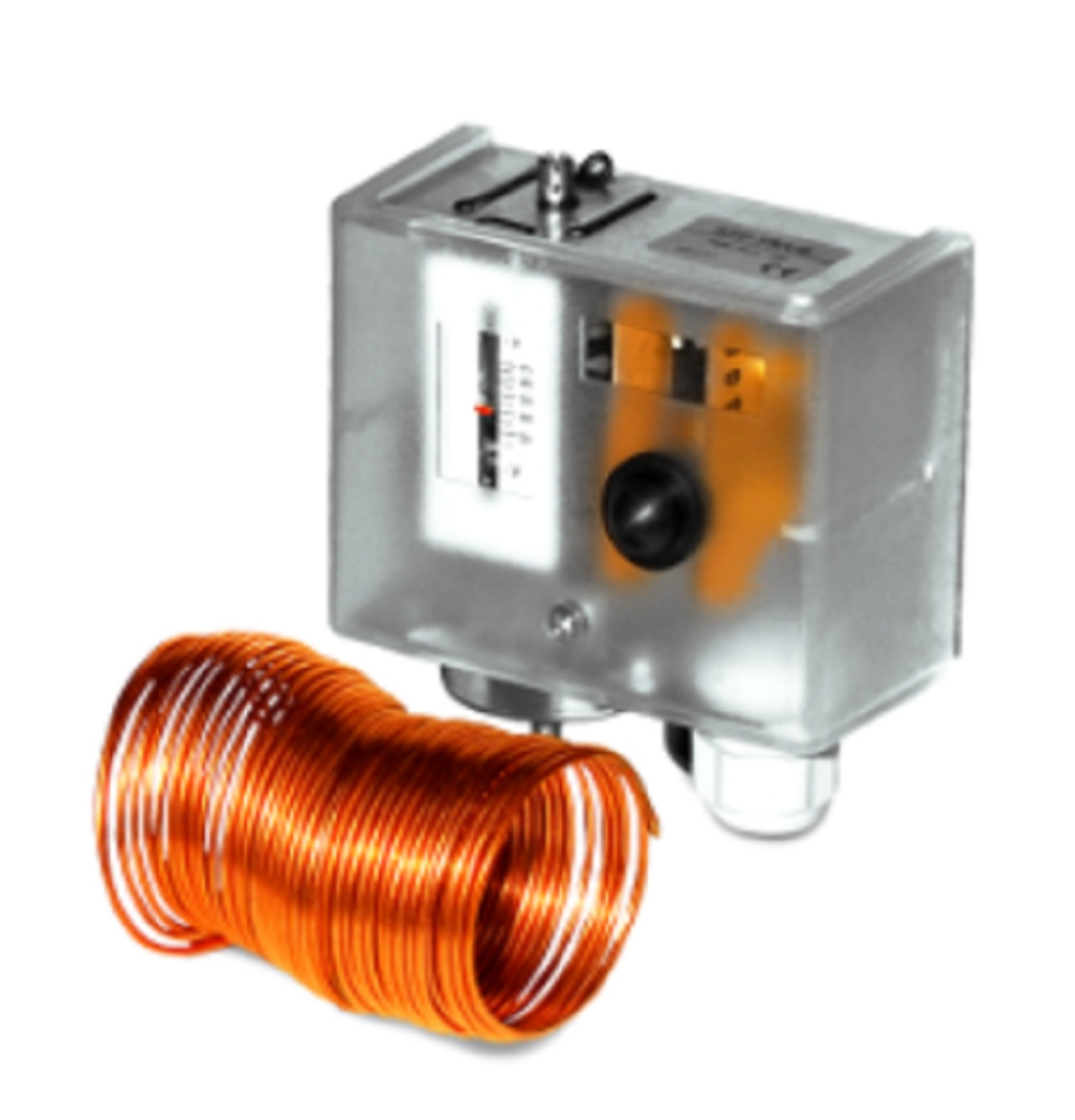 ACI ACI/FS-2 Freeze Stat, 2 SPDT, 20 ft Capillary Tube, Manual Reset, Low-Temp, NEW