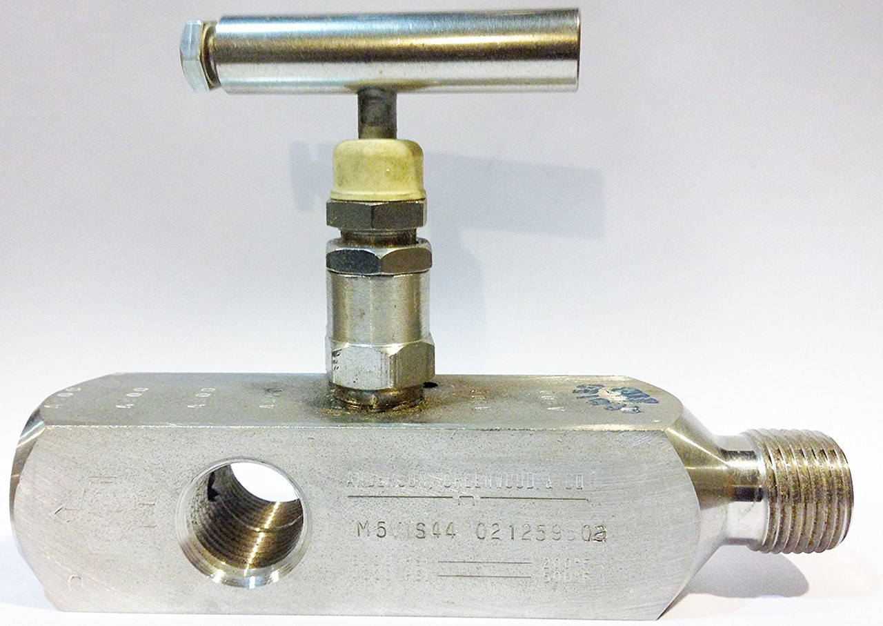 Agco Engineering M5VIS-44 M5 Multi-Port Gauge Valve, 1/2" MNPT X 1/2" FNPT, NEW