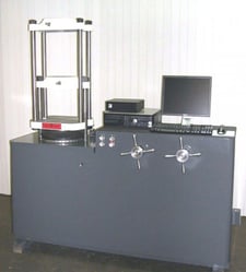 60000 lb. Tinius-Olsen #Standard-L, hydraulic, 16" open, 6" str., 10" x12-3/4" tbl, crosshead cells