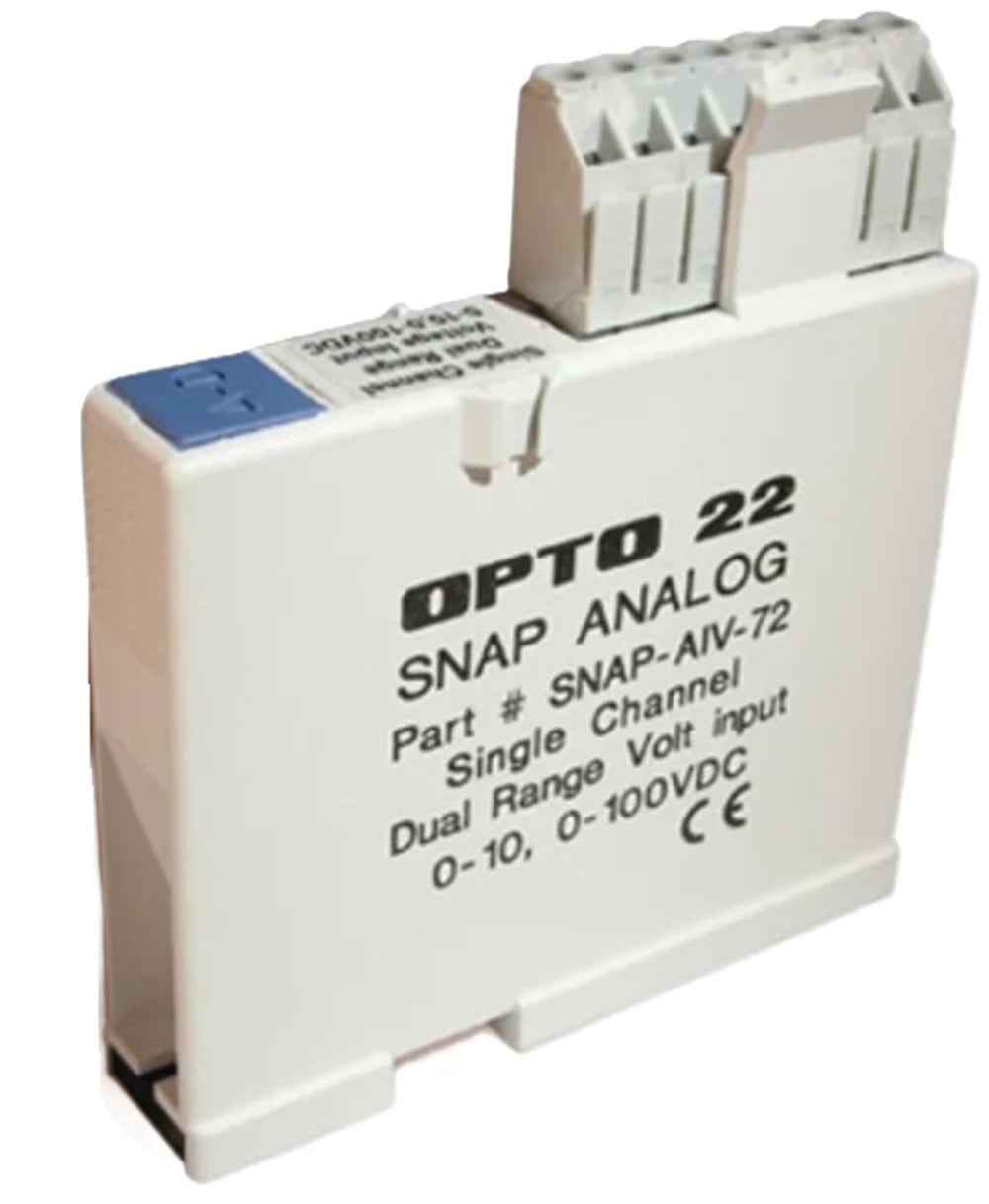 Opto 22 SNAP-AIV-72 Single-Channel Dual Range Analog Voltage Input, Refurbished