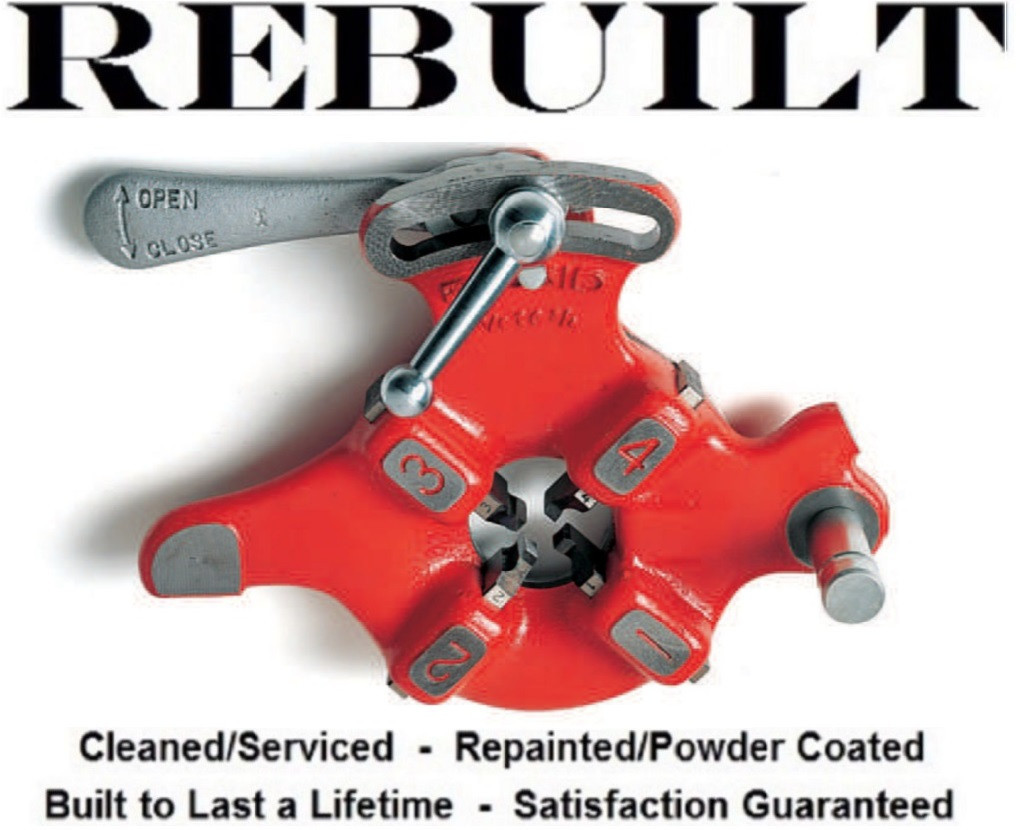 Ridgid Model 500 1-1/4 In Mono Die Head for Pipe Threader, right hand, Dies Not Included, Refurbished