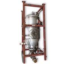 Clyde Pneumatics, 50 cu.ft., Stainless Steel weigh tank, 42" diameter, #10910