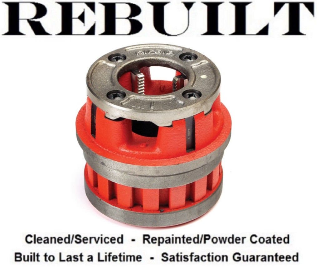 Ridgid 37405 12-R Style Pipe Threader Drop Die Head, 1-1/4 inch NPT, Alloy right hand, Refurbished