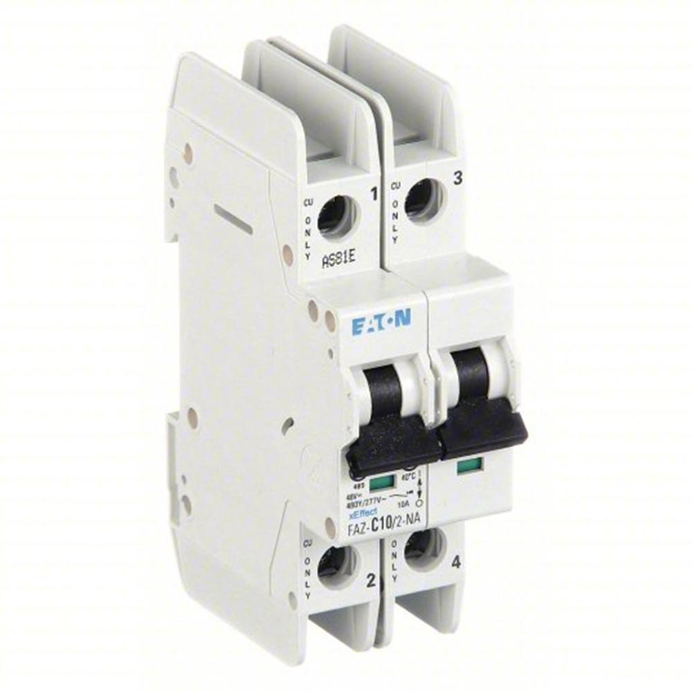 Moeller Eaton FAZ-C10/2-NA 102167 Miniature Circuit Breaker, 10A, 2-Pole, NEW