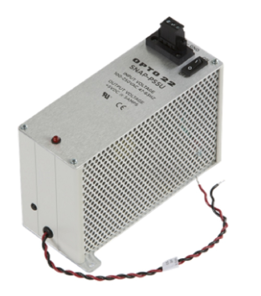Opto 22 SNAP-PS5U SNAP Power Supply 100-250 VAC to 5 VDC, Refurbished