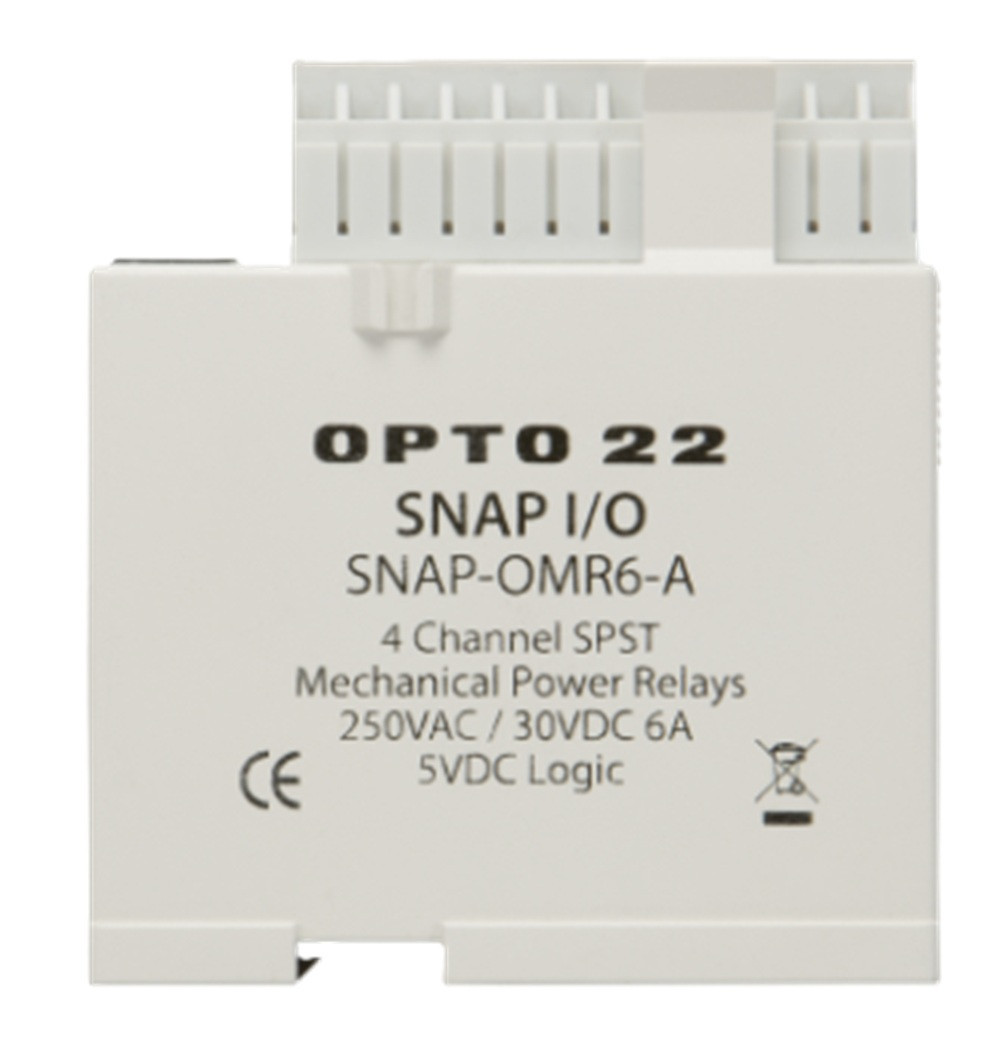 Opto 22 SNAP-OMR6-A Isolated 4-Channel Mechanical Power Relay Output Module, Refurbished