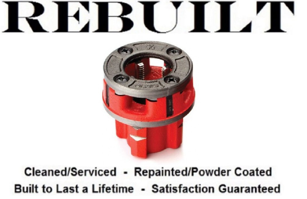 Ridgid 37045 11-R Pipe Threading Die Head, Complete, 3/4 Inch NPT, Alloy right hand, Refurbished