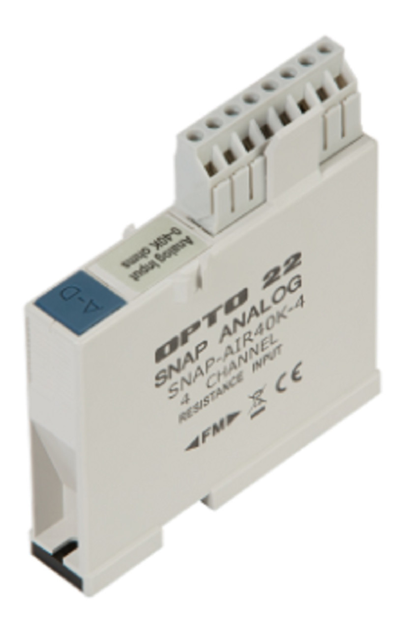 Opto 22 SNAP-AIR40K-4 SNAP 4-Ch Analog Thermistor Input Module, Refurbished