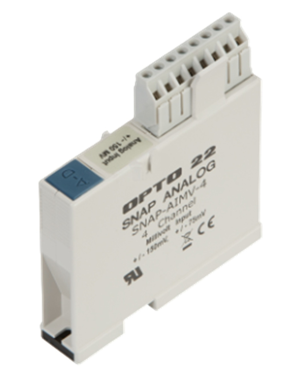 Opto 22 SNAP-AIMV-4 SNAP 4-Ch -150 to /150 mV Analog Input Module, Refurbished