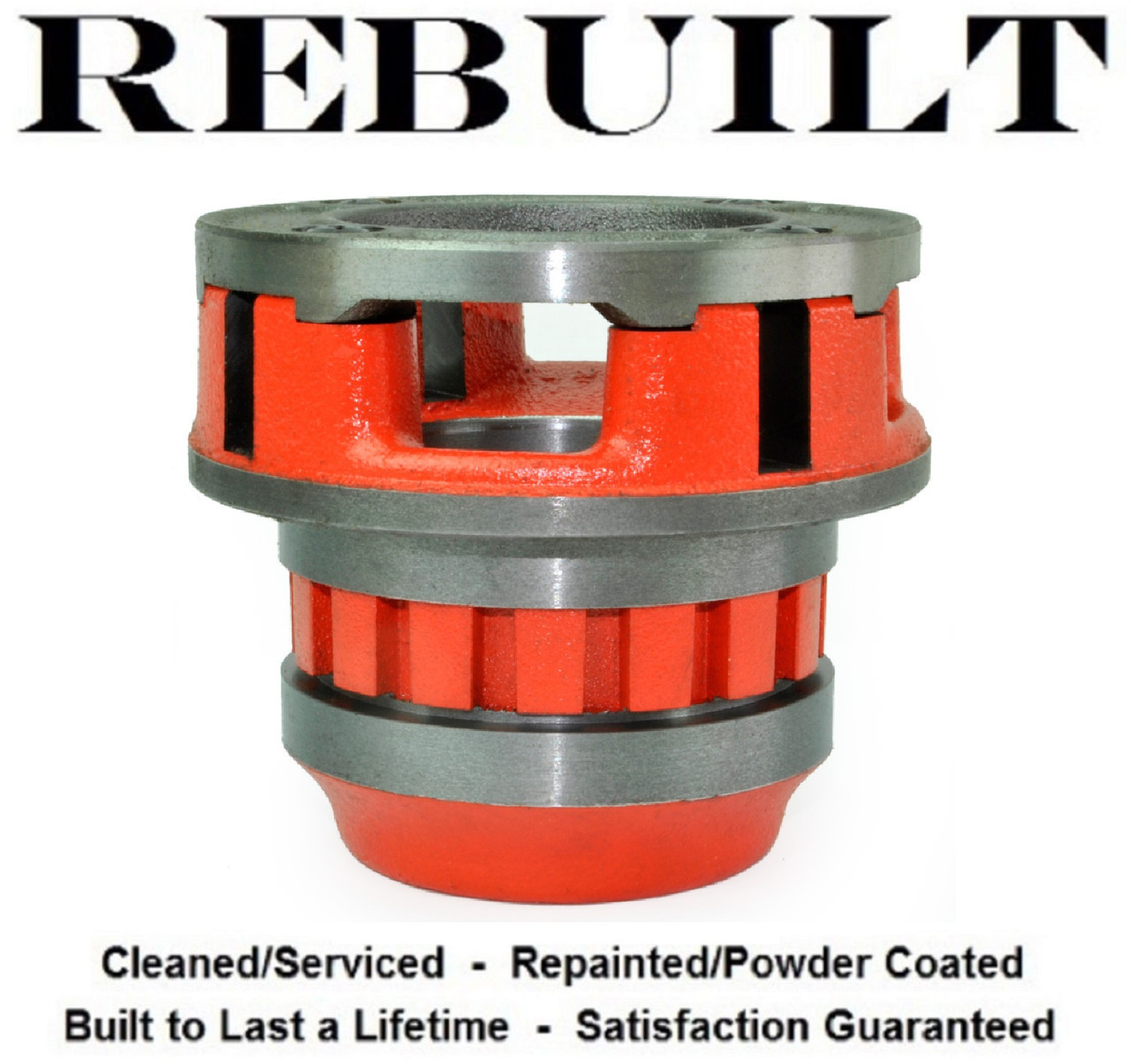 Ridgid 37415 12-R Style Pipe Threader Drop Die Head, 2 inch NPT, Alloy right hand, Refurbished