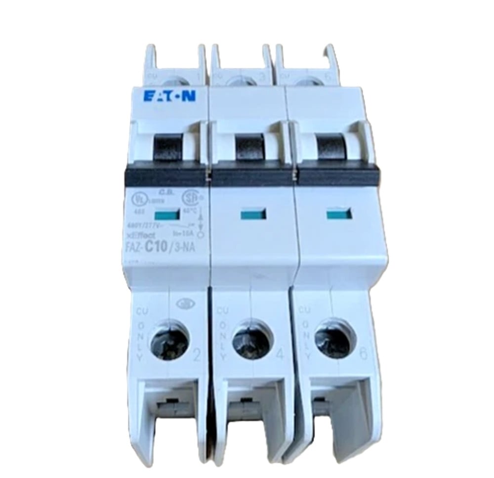 Moeller Eaton FAZ-C10/3 278869 Miniature Circuit Breaker, 10A, 3-Pole, NEW
