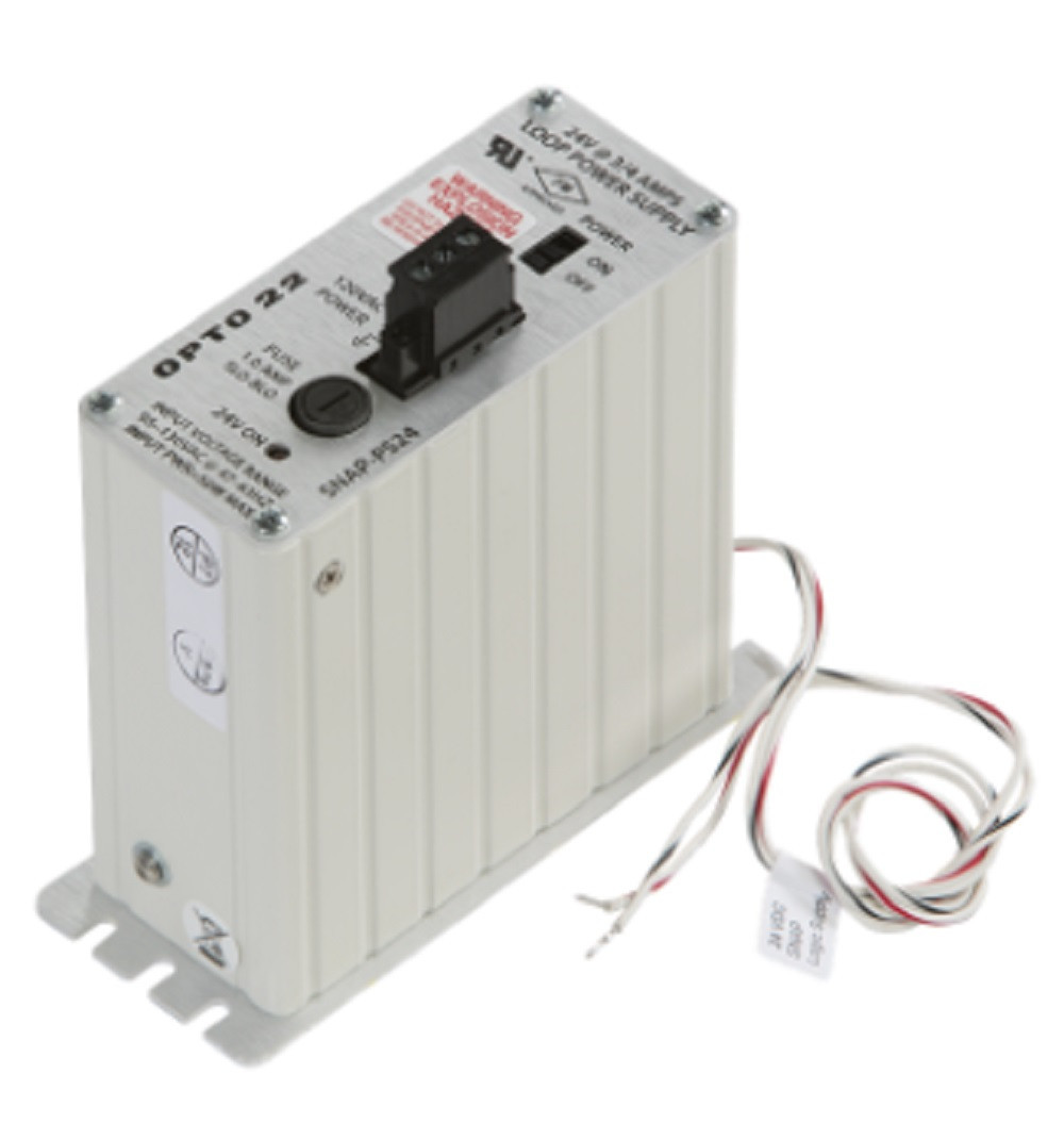 Opto 22 SNAP-PS24 SNAP Power Supply, 110 VAC to 24 VDC, Refurbished