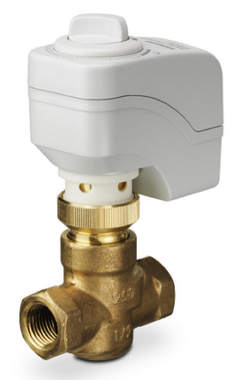 Siemens 254-01119 2-Way 1/2" Zone Control Valve, Cv 1.0, Normally Open, F x F, NEW