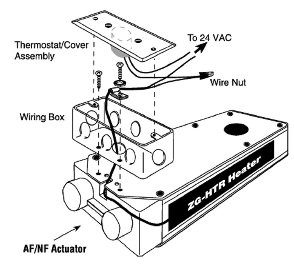 Belimo ZG-HTR Actuator Heater Kit for AF and NF Series Actuators, NEW