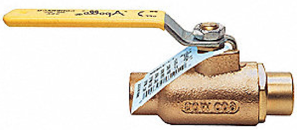 Apollo 70LF-208-01 Lead-Free Bronze Sweat x Sweat Ball Valve, Lever, 2" Pipe Sz, NEW