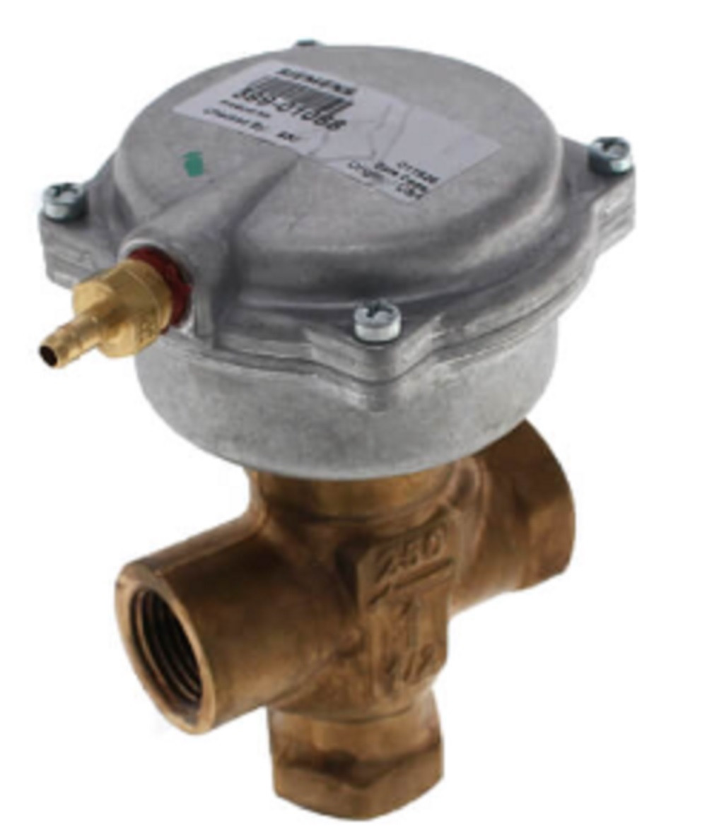 Siemens 257-02069B 1/2" F x F 3-Way, Mixing, Linear Mixing Valve, 3-8 psi, 4.0Cv, NEW